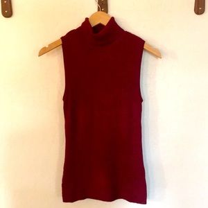 White Hose Black Market no-sleeve knit turtleneck